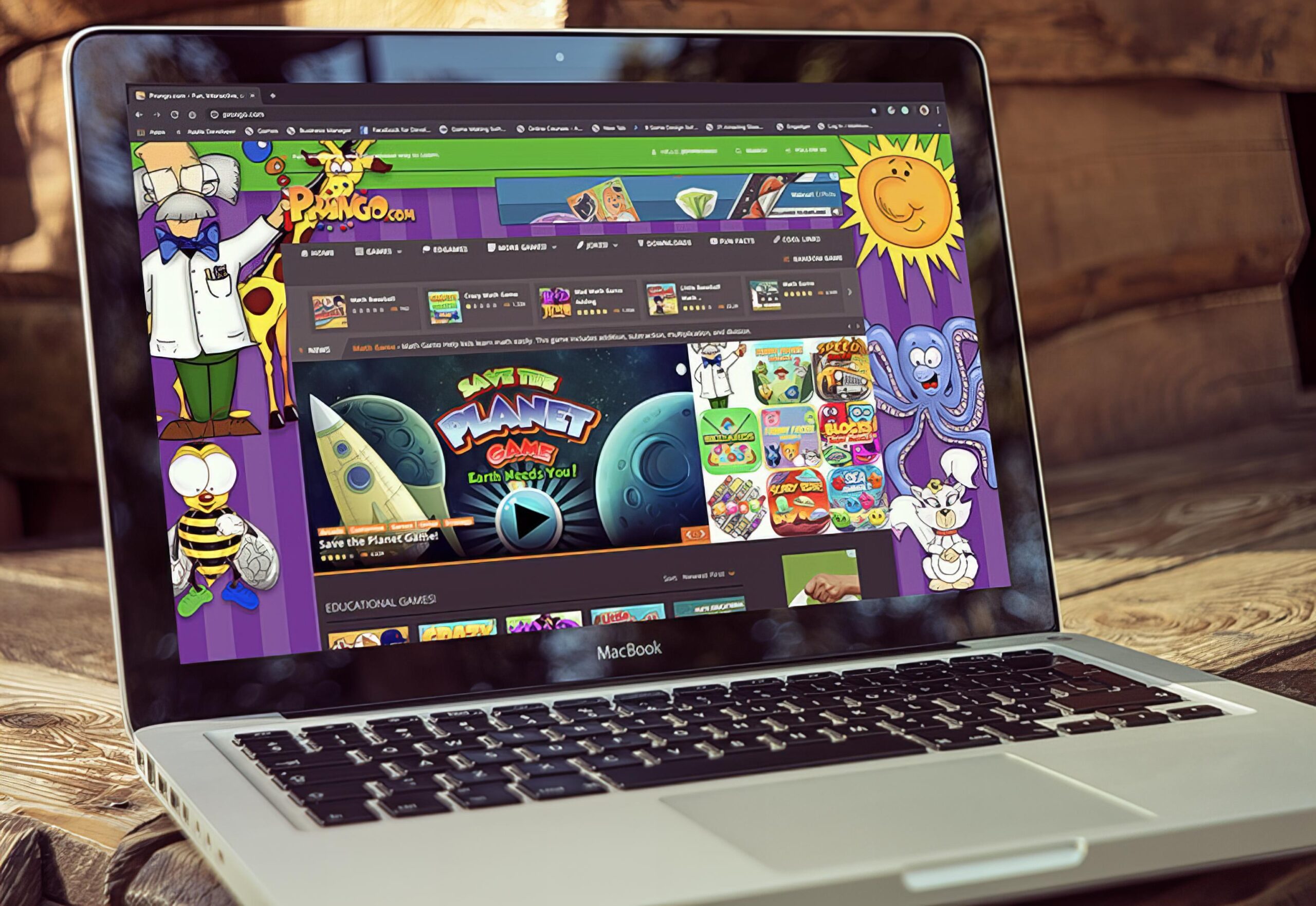 Newspaper article featuring Prongo.com historical success as a children's educational website
